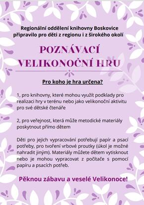 "Velikonoce" - poznávací hra